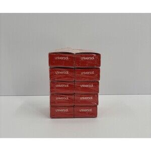 Universal Paper Clips #1 Smooth Silver 100/Box 10 Boxes Office Supply UNV72210